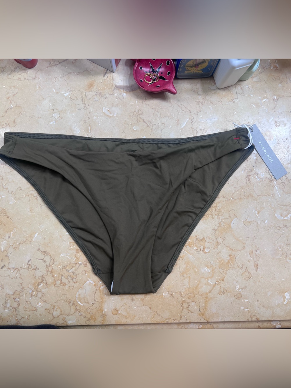 NWT - Everlane Swim Bottom - Olive green - size Small